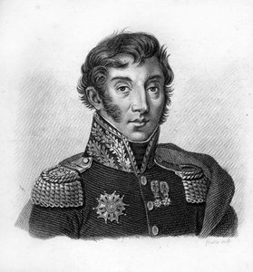 Graf Jean Maximilien Lamarque (1770-1832), französischer General und Politiker. In „Portraits der französischen Generäle nach den Siegen und Eroberungen der Franzosen“. Graviert von Ambroise Tardieu 1818. Stella Sammlung
