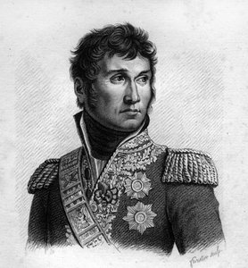 Jean Lannes (1769-1809), Herzog von Montebello, französischer Marschall in „Portraits der französischen Generäle nach den Siegen und Eroberungen der Franzosen“. Graviert von Ambroise Tardieu im Jahr 1818. Stella Collection von Ambroise Tardieu