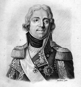 Pierre Riel, Graf, dann Marquis de Beurnonville, Marschall von Frankreich (1752-1821) - in „Portraits des généraux français en suite les victoires et conquêtes des Français“. Graviert von Ambroise Tardieu im Jahr 1818. Stella-Sammlung.