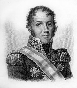Porträt des Generals Dominique Louis Antoine Klein (1759-1845). In „Portraits der französischen Generäle nach den Siegen und Eroberungen der Franzosen“. Graviert von Ambroise Tardieu 1818. Stella Sammlung