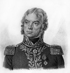 Porträt von François Étienne Damas, französischer General (1764-1828) - in „Porträts der französischen Generäle nach den Siegen und Eroberungen der Franzosen“. Gravur von Ambroise Tardieu im Jahr 1818. Stella-Sammlung. von Ambroise Tardieu
