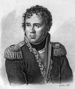 Porträt von Joseph Secret Pascal Vallongue, Brigadegeneral (1763-1806) - in „Porträts der französischen Generäle nach den Siegen und Eroberungen der Franzosen“. Gravur von Ambroise Tardieu 1818. Stella-Sammlung von Ambroise Tardieu