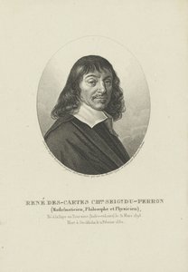 Porträt des Philosophen René Descartes 1596-1650, ca. 1820