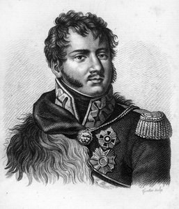 Prinz Joseph Antoni Poniatowski (1763-1813), polnischer Offizier, Marschall des Reiches. In „Portraits der französischen Generäle nach den Siegen und Eroberungen der Franzosen“. Graviert von Ambroise Tardieu im Jahr 1818. Stella-Sammlung. von Ambroise Tardieu