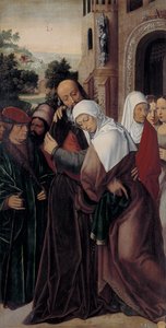 Treffen der Heiligen Joachim und Anna am Goldenen Tor von Ambrosius Benson