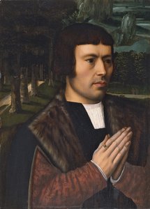 Porträt eines betenden Mannes von Ambrosius Benson
