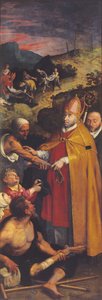 Der heilige Eligius hilft den Lahmen und begräbt die Toten von Ambrosius the Elder Francken or Franck
