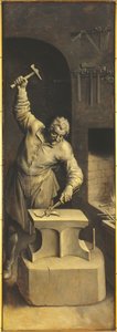 Der heilige Eligius in seiner Werkstatt von Ambrosius the Elder Francken or Franck