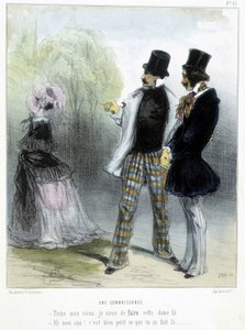 Eine Bekanntschaft - in „Madeleines“ von Cham, ca. 1870-1880
