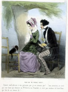 Wer glaubst du, dass ich bin? - in „Madeleines“ von Cham, ca. 1870-1880 von Amédée de Noé