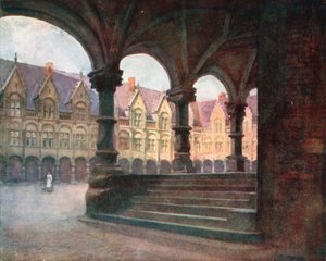 Der Bischofspalast – Äußerer Hof, Lüttich von Amedee (after) Forestier