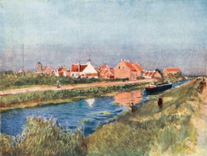 Dorf und Kanal, Adinkerque