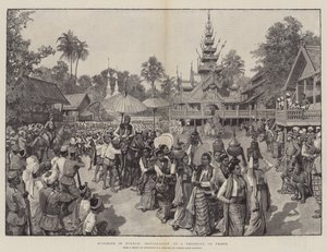Buddhismus in Burma, Installation eines Phoongye oder Priesters von Amedee Forestier