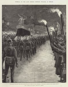 Beerdigung des verstorbenen deutschen Kaisers Wilhelm in Berlin von Amedee Forestier