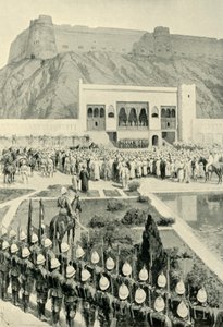 General Roberts liest seine Proklamation in Kabul, 12. Oktober 1879 von Amedee Forestier
