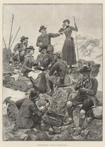 In der Engadine, ein Mittagessen in den Bergen