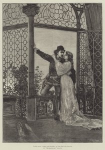 Szene aus Romeo und Julia, im Lyceum-Theater