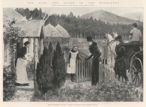 Der König und die Königin in den Highlands