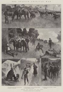 Der Spanisch-Amerikanische Krieg, vor der Schlacht von San Juan von Amedee Forestier