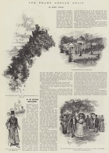 Der Landstreicher wieder unterwegs, von Mark Twain von Amedee Forestier