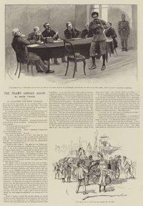Der Landstreicher wieder im Ausland, von Mark Twain von Amedee Forestier