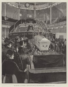 Der verstorbene Mr. C. H. Spurgeon, Betrachtung des Sarges im Metropolitan Tabernacle, 9. Februar 1892