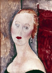 Eine blonde Frau. Porträt von Germaine Survage, 1918 von Amedeo Modigliani