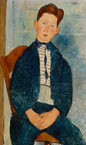 Junge im gestreiften Pullover, 1918