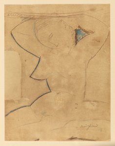 Karyatide mit Spitzbrust von Amedeo Modigliani