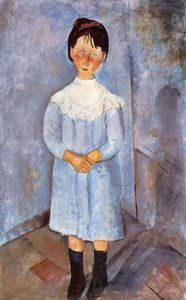 Mädchen in Blau, 1918