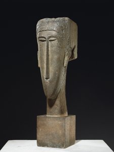 Kopf, ca. 1910-12 von Amedeo Modigliani