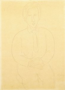 Porträt von Soutine sitzend, 1917 von Amedeo Modigliani