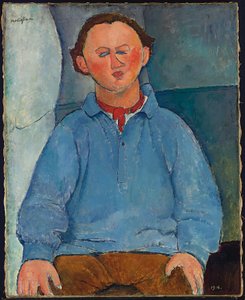 Porträt des Bildhauers Oscar Miestchaninoff, 1916