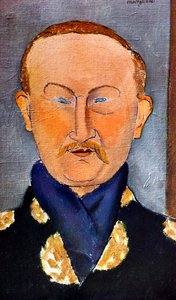 Porträt des Malers Léon Bakst, 1866-1924, 1917