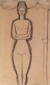 Stehender Akt von Amedeo Modigliani