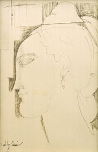 Frauenkopf von Amedeo Modigliani