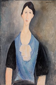 Frau in Blau