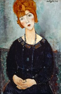 Frau mit Halskette