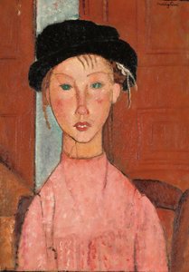 Junges Mädchen mit Barett, 1918 von Amedeo Modigliani