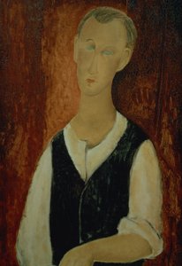 Junger Mann mit schwarzer Weste, 1912
