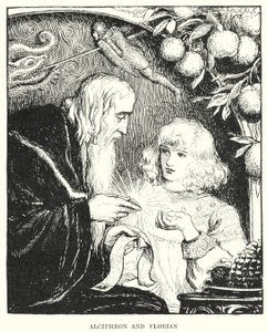 Alciphron und Florian (Gravur) von Amelia M. (attr.to) Bowerley or Bauerle
