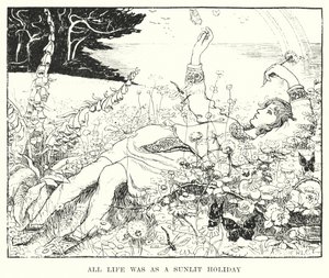 Alles Leben war wie ein sonniger Feiertag (Gravur) von Amelia M. (attr.to) Bowerley or Bauerle