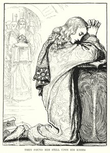 Sie fanden ihn immer noch auf seinen Knien (Gravur) von Amelia M. (attr.to) Bowerley or Bauerle