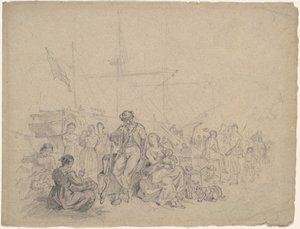 Hafenszene von American 19th Century