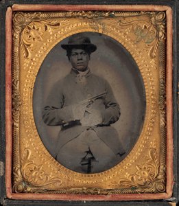 Porträt eines USCT-Soldaten von American 19th Century