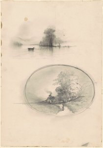 Meeres- und Landschaft von American 19th Century