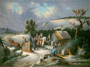 Washington in Valley Forge von American 19th Century