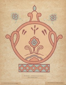 La Purisima Concepcion Missionswandmalerei aus dem Portfolio "Dekorative Kunst von Spanisch-Kalifornien"