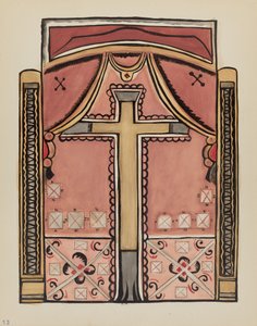 Tafel 13: Designs mit Kreuz, Chimayo: Aus dem Portfolio "Spanische Kolonialdesigns von New Mexico"