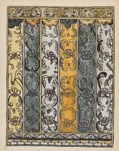 Tafel 22: Wanddekoration, Laguna: Aus dem Portfolio "Spanische Kolonialdesigns von New Mexico"